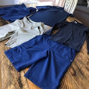 Boys youth size large shorts top lot under armour